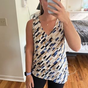 White House Black Market Silk Work Tank